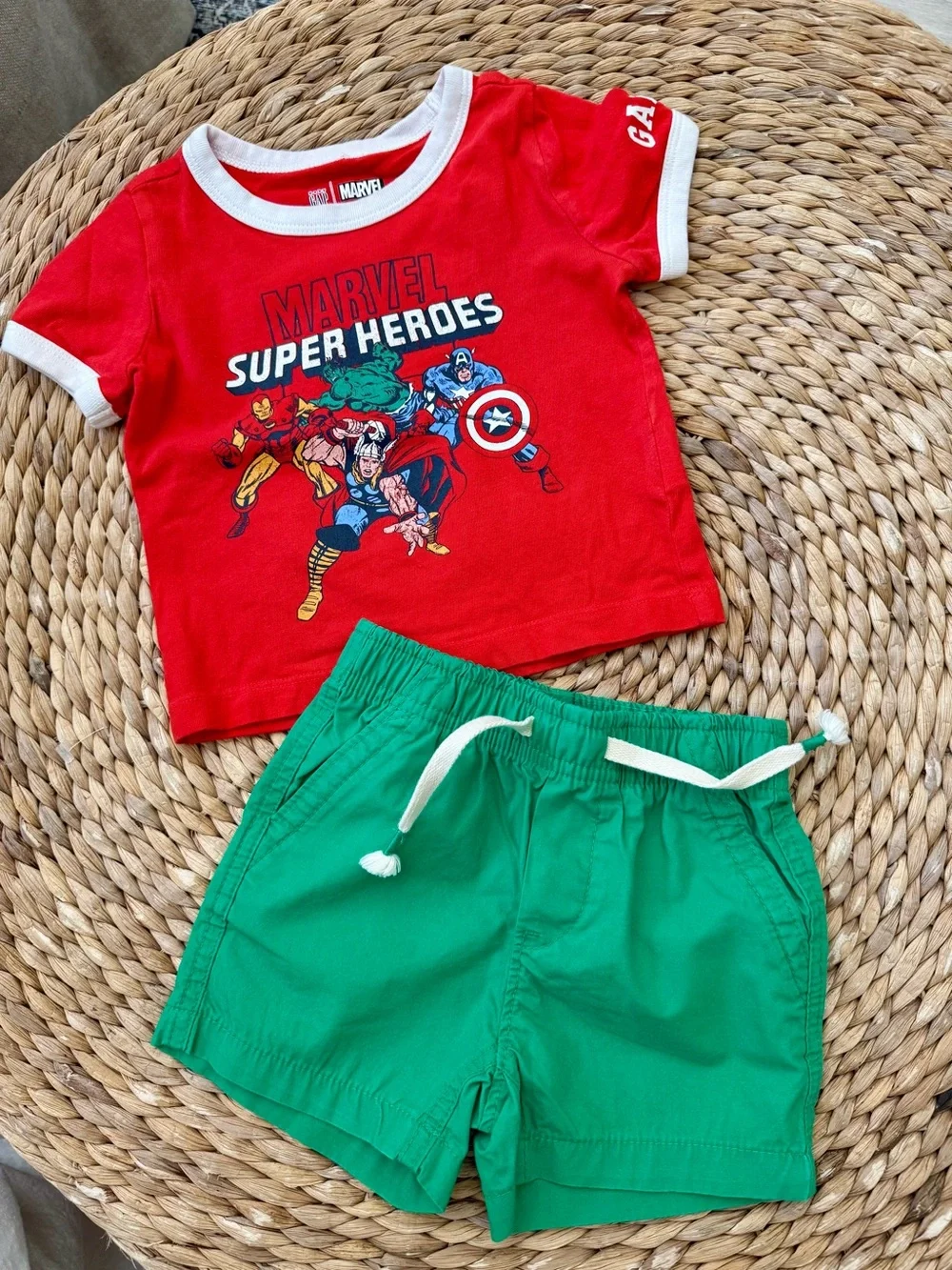 Gap Baby Boys Lot Sz 12-18 Months Marvel and Paw Patrol